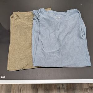 Blue and Tan T-Shirts